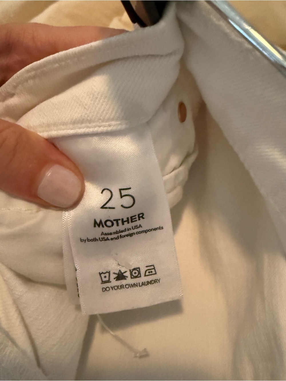 Mother Size 25 White High-Rise Flare Jeans - Picture 6 of 6